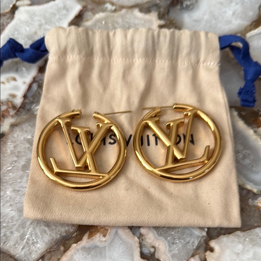 Louis Vuitton Gold Earrings